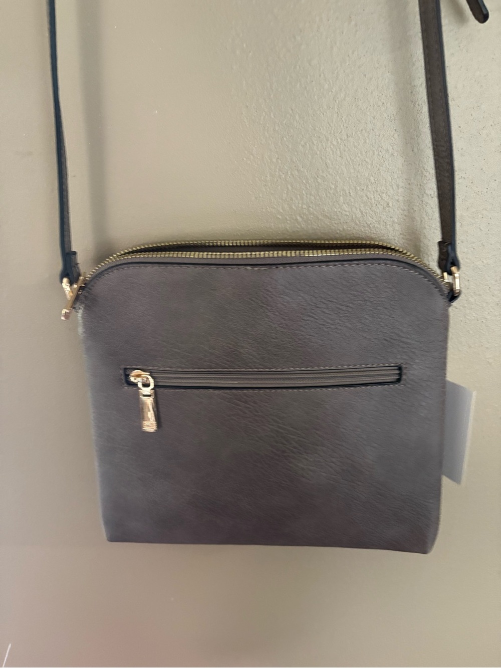 Amazon Gray Quilted Crossbody with Tassel Accent - Picture 6 of 6